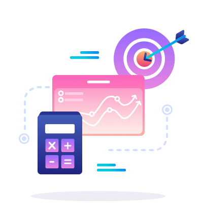 icon target calculator calcucations